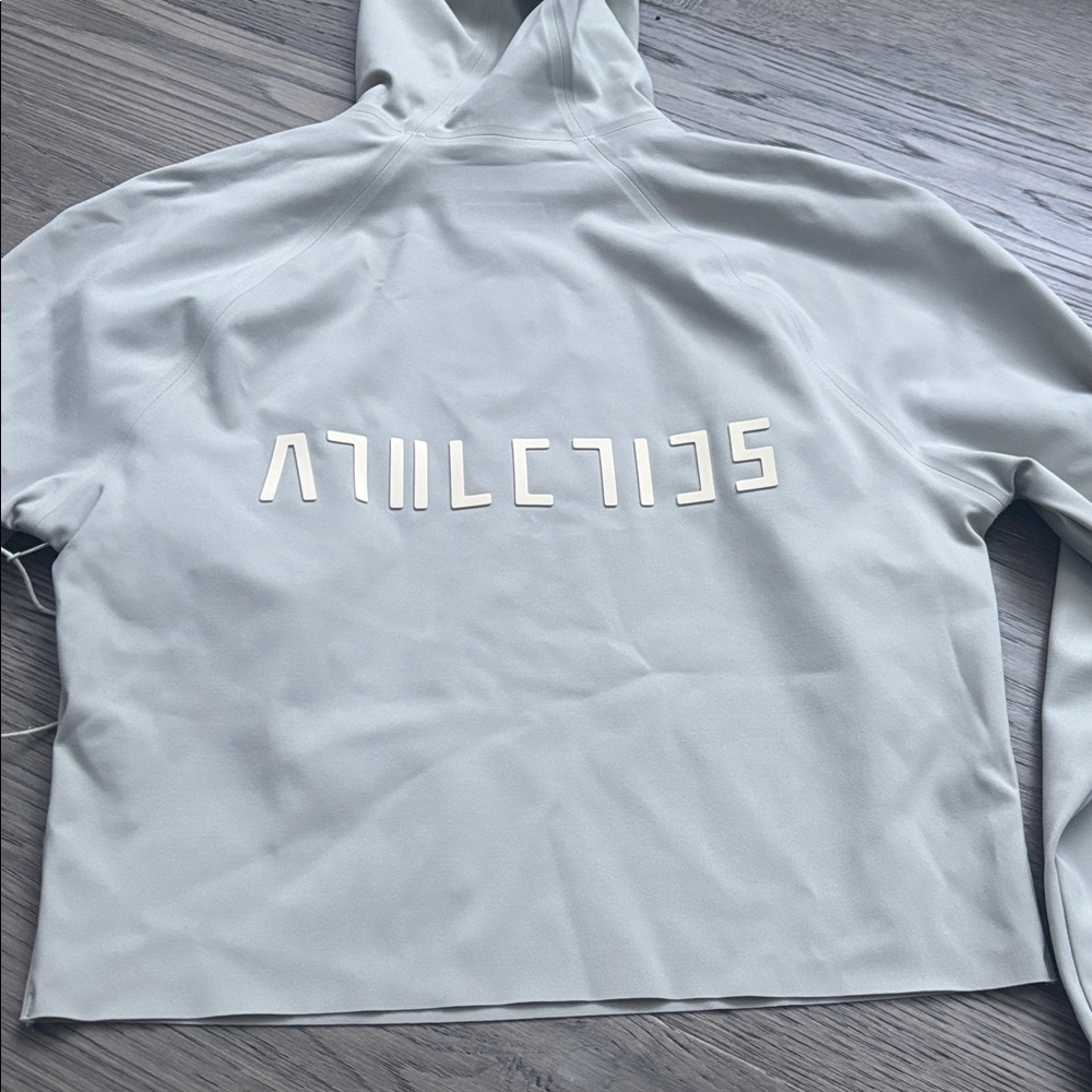 ADIDAS X FEAR OF GOD | Athletics Base Layer Crop Scuba Hoody in Sesame Sz Medium - Picture 13 of 14